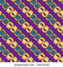 Jars with rustic home canning new seamless pattern for background.