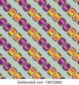 Jars with rustic home canning new seamless pattern for background.