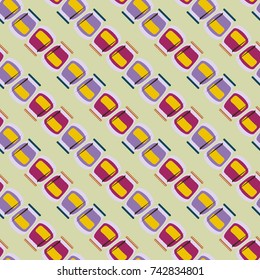 Jars with rustic home canning new seamless pattern for background.