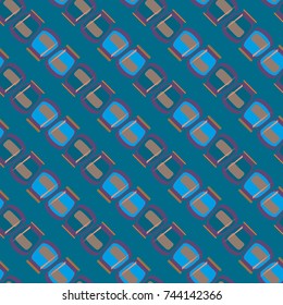 Jars with rustic home canning new seamless pattern for background.