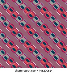 Jars with rustic home canning new seamless pattern for background.