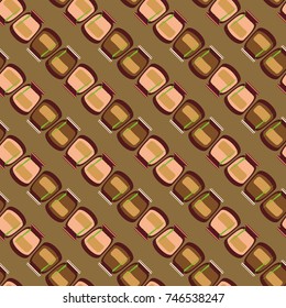 Jars with rustic home canning new seamless pattern for background.