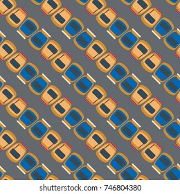 Jars with rustic home canning new seamless pattern for background.