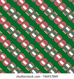 Jars with rustic home canning new seamless pattern for background.