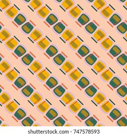 Jars with rustic home canning new seamless pattern for background.