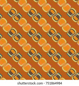 Jars with rustic home canning new seamless pattern for background.
