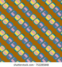 Jars with rustic home canning new seamless pattern for background.