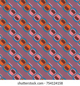 Jars with rustic home canning new seamless pattern for background.