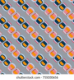 Jars with rustic home canning new seamless pattern for background.