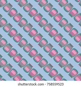 Jars with rustic home canning new seamless pattern for background.