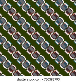 Jars with rustic home canning new seamless pattern for background.