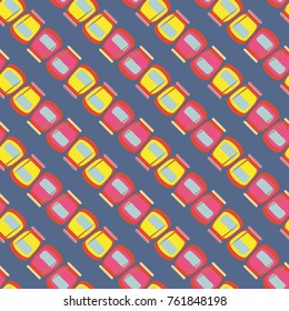 Jars with rustic home canning new seamless pattern for background.