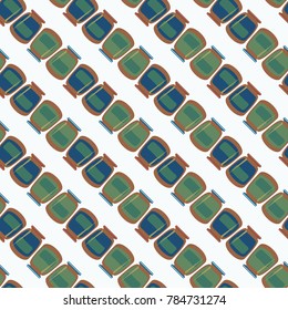 Jars with rustic home canning new seamless pattern for background.