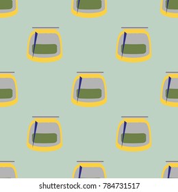 Jars with rustic home canning new seamless pattern for background.