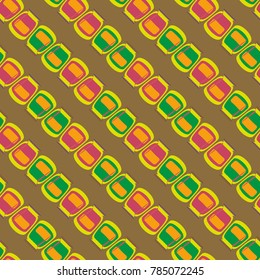 Jars with rustic home canning new seamless pattern for background.