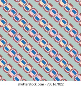 Jars with rustic home canning new seamless pattern for background.