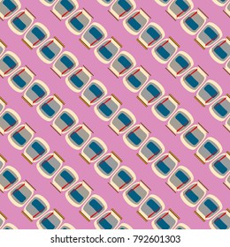 Jars with rustic home canning new seamless pattern for background.