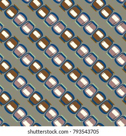 Jars with rustic home canning new seamless pattern for background.