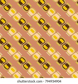 Jars with rustic home canning new seamless pattern for background.