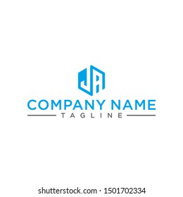 JA-shaped creative design lines are very simple and hexagon-shaped