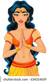 Prinses Jasmine vector illustratie. Illustratie bestaande uit kostuum -  114376027