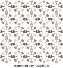 jasmine flower pattern brown