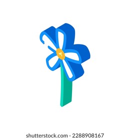 vectores de icono isométrico del resorte de flores jazmín. signo del resorte de flores jazmín. ilustración de símbolo aislado