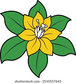 Jasmine Flower Vector Art Design