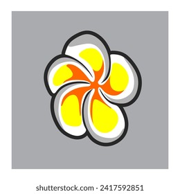 Jasminblume, Vektorgrafik, weiß, kostenloses Design.