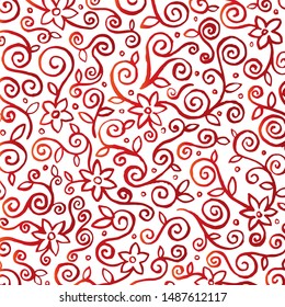 Jasmine flowers pattern blackground with delicacy branch.