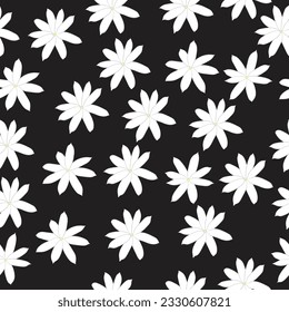jasmine flowers seamless pattern,vector illustration.