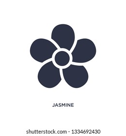 jasmine icon. Simple element illustration from nature concept. jasmine editable symbol design on white background. Can be use for web and mobile.