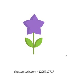 jasmine icon vector. flower flat icon