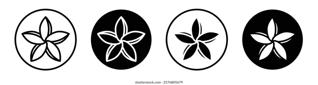 Jasmine icons vector pack for web designs