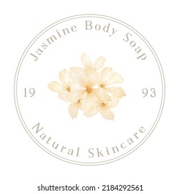 Jasmine Watercolor Flower for Aesthetic and Natural Look