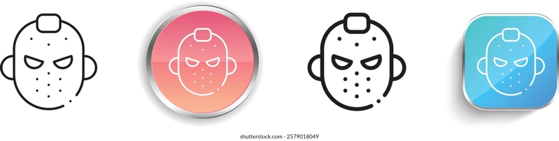 jason icon. Thin Linear, Regular and Button Style Design Isolated On White Background