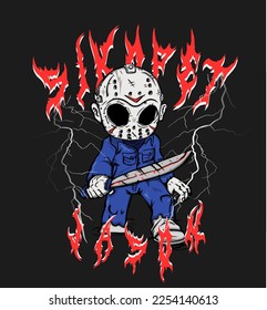 Jason Voorhees Vector Design, for T shirt, Streetwear, Urban Style, and poster