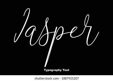 Jasper Beautiful Cursive Typescript Typographic Vector Quote Text