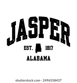 Jasper text effect vector. Editable college t-shirt design printable text effect vector