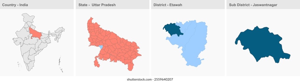 Jaswantnagar map, Etawah District, Uttar Pradesh State, Republic of India, Government of  Uttar Pradesh, Indian territory, Eastern India, politics, village, tourism