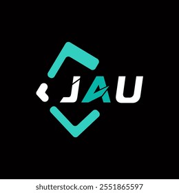 JAU creative minimalist letter logo. JAU unique vector initials alphabet letter logo design 
