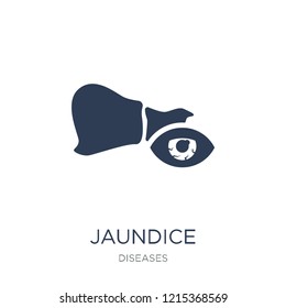 Jaundice icon. Trendy flat vector Jaundice icon on white background from Diseases collection, vector illustration can be use for web and mobile, eps10