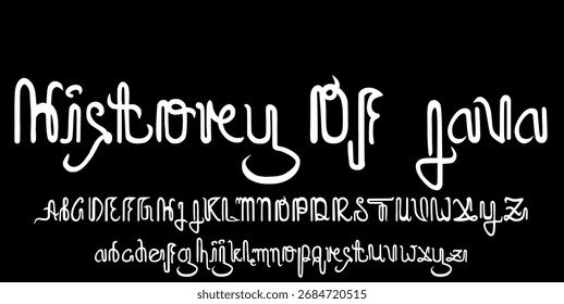 java font lettering classic design