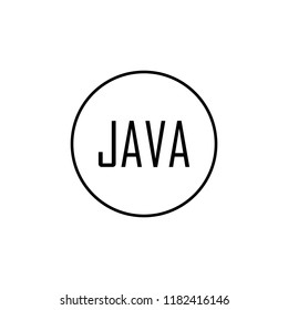 java icon. Element of online and web for mobile concept and web apps icon. Thin line icon for website design and development, app development. Premium icon
