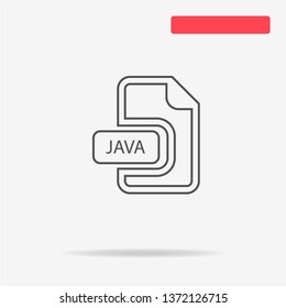 Java icon. Vector concept illustration for design.
