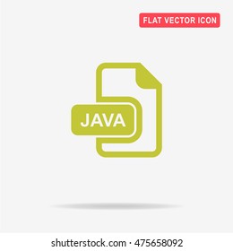 Java icon. Vector concept illustration for design.