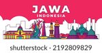 Java island indonesia city landmark