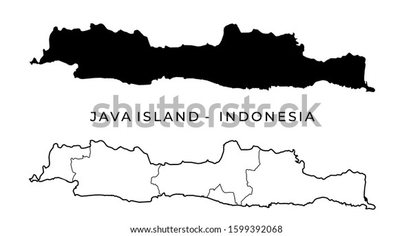 Java Island Indonesia Vector Map Blank Stock Vector Royalty Free Java Island Indonesia Vector Map Blank Stock Vector Royalty Free