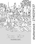 Java War Diponegoro Heritage Illustration