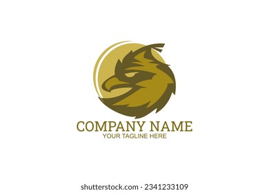 Javan Eagle Company Logo Vektorgrafik. Geeignet für Unternehmen, moderne Unternehmen, etc.